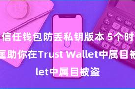 信任钱包防丢私钥版本 5个时势匡助你在Trust Wallet中属目被盗